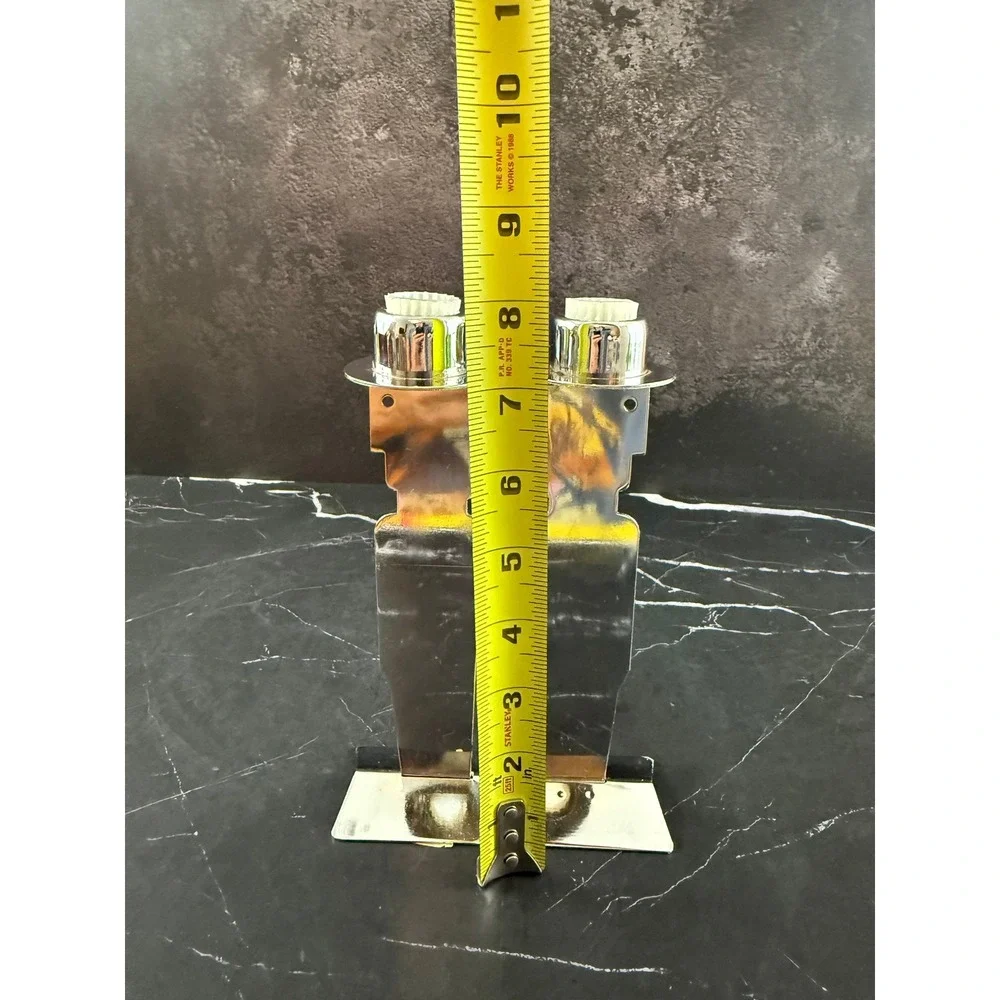 VTG PAIR (2) 1990 ORE Originals Steel Man Figure Cut Out Modern Candle Holders